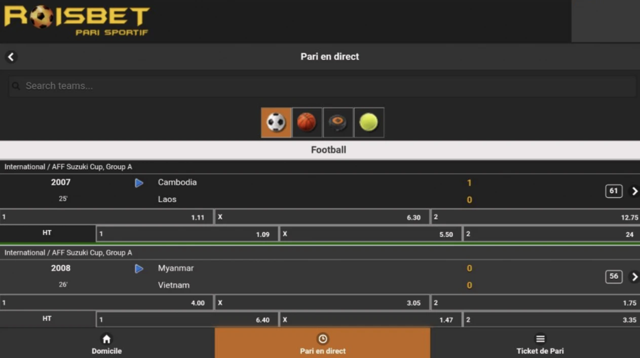 Dépôt et retrait Roisbet Cameroun